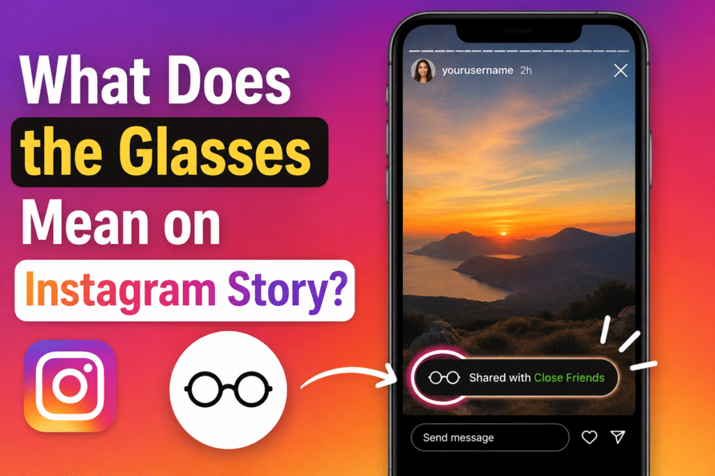 What Does the Glasses Mean on Instagram Story